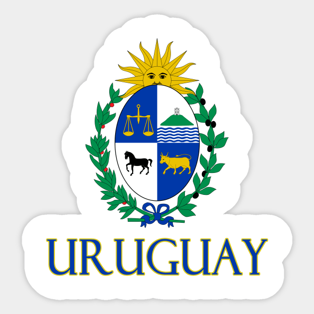 Uruguay - Coat of Arms Design Sticker by Naves